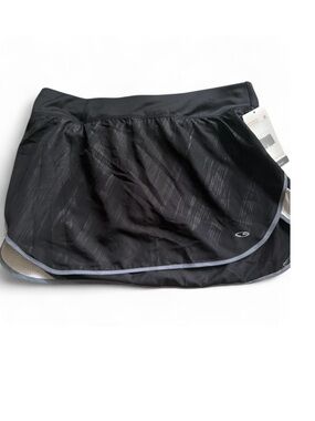Athletic Black Run Skort with Reflective Trim